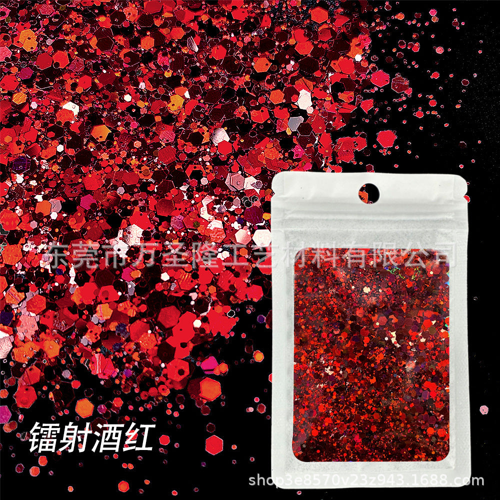 Wholesale Popular Holographic Mixed Size Sequins Filler